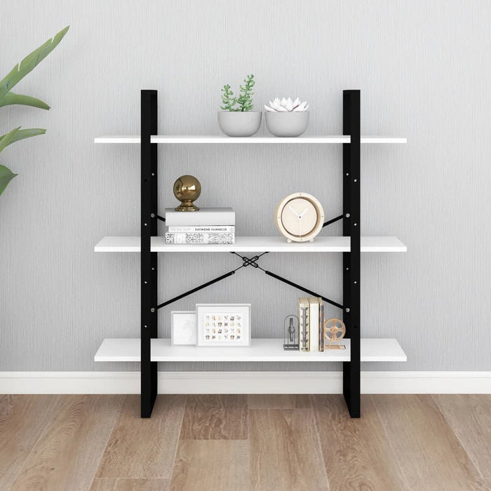 Bibliotecă, alb, 100x30x105 cm, PAL - WALTI WALTI