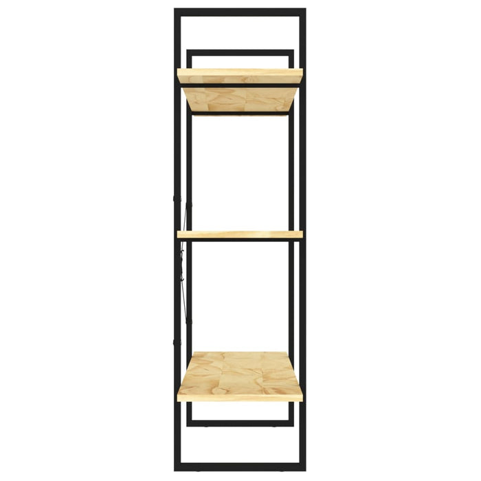Bibliotecă cu 3 rafturi, 100x30x105 cm, lemn masiv de pin - WALTI WALTI