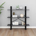 Bibliotecă cu 3 rafturi, gri, 100x30x105 cm, lemn masiv de pin - WALTI WALTI