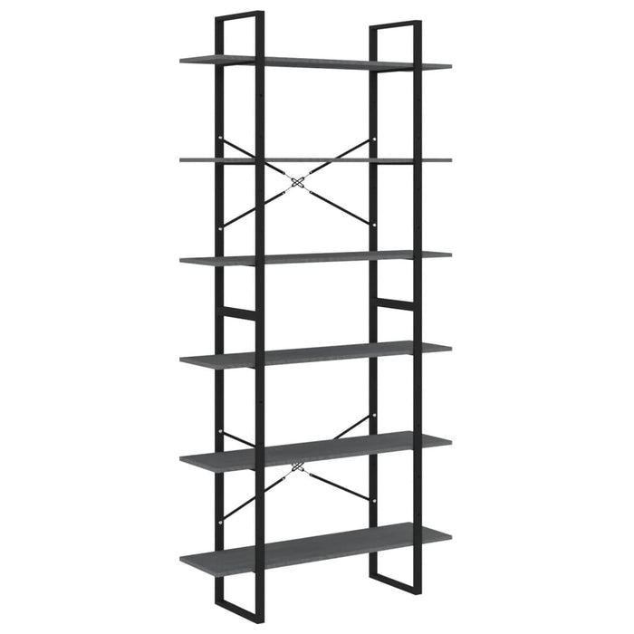Dulap înalt, gri, 100x30x210 cm, lemn masiv de pin - WALTI WALTI