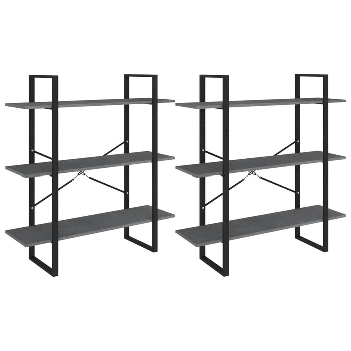 Dulap înalt, gri, 100x30x210 cm, lemn masiv de pin - WALTI WALTI