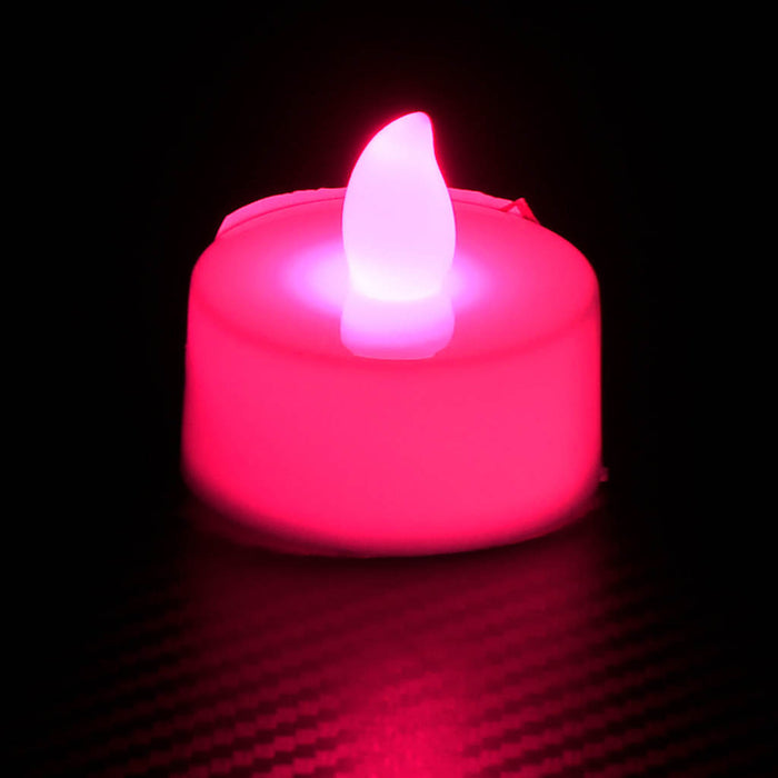 Lumânări pastile electrice fără flacără cu LED 100 buc colorate WALTI