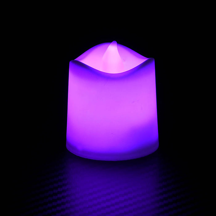 Lumânări pastile electrice fără flacără cu LED 24 buc. colorate WALTI