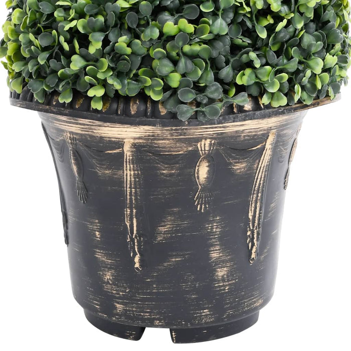 Plantă artificială de cimișir cu ghiveci, verde, 117cm, spirală - WALTI WALTI