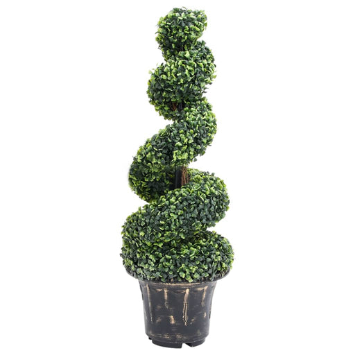 Plantă artificială de cimișir cu ghiveci, verde, 100cm, spirală - WALTI WALTI