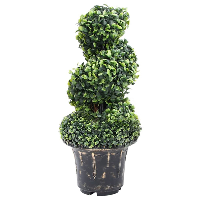 Plantă artificială de cimișir cu ghiveci, verde, 59 cm, spirală - WALTI WALTI