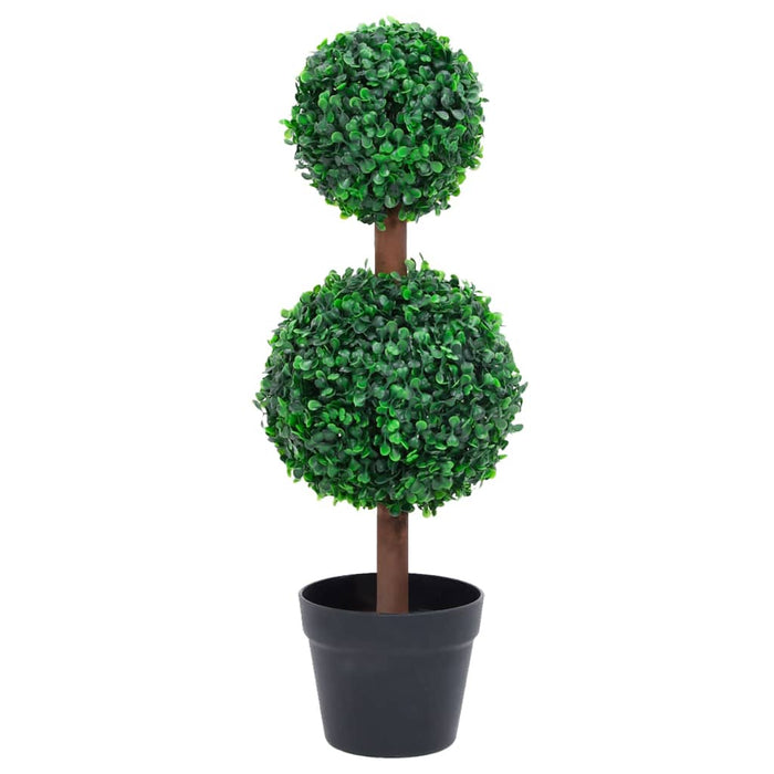 Plantă artificială cimișir cu ghiveci, verde, 60cm, formă minge - WALTI WALTI