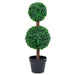 Plantă artificială cimișir cu ghiveci, verde, 60cm, formă minge - WALTI WALTI