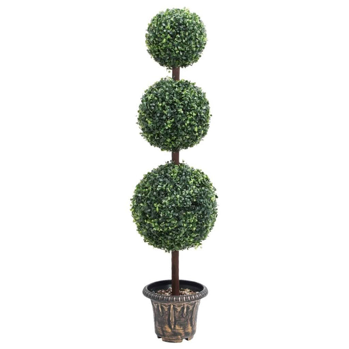 Plantă artificială cimișir cu ghiveci verde 118cm formă minge - WALTI WALTI