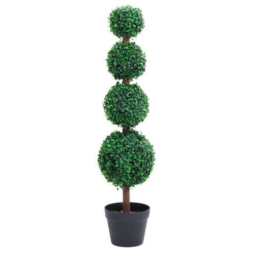 Plantă artificială cimișir cu ghiveci, verde, 90cm, formă minge - WALTI WALTI