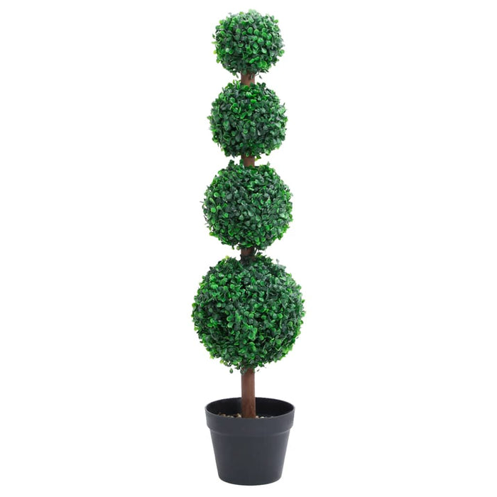 Plantă artificială cimișir cu ghiveci, verde, 90cm, formă minge - WALTI WALTI