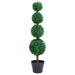 Plantă artificială cimișir cu ghiveci, verde, 90cm, formă minge - WALTI WALTI