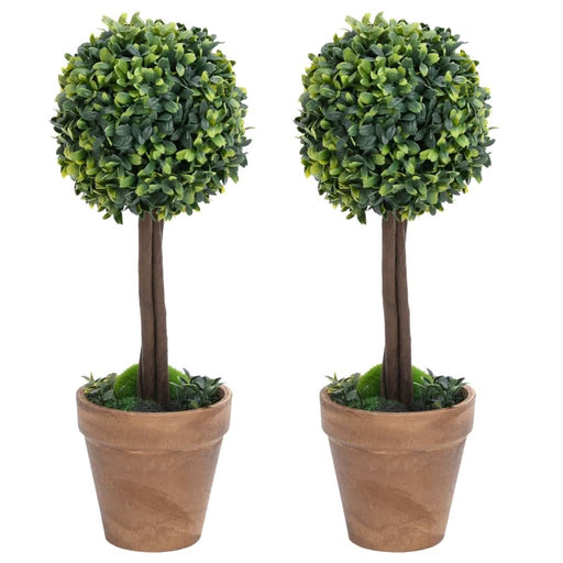 Plante artificiale cimișir cu ghiveci, 2 buc. verde 41 cm minge - WALTI WALTI