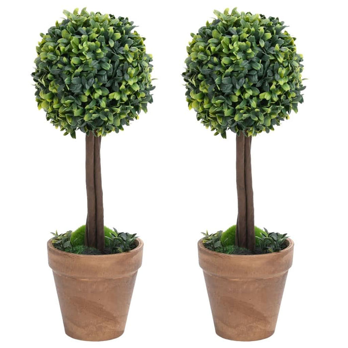 Plante artificiale cimișir cu ghiveci, 2 buc. verde 41 cm minge - WALTI WALTI