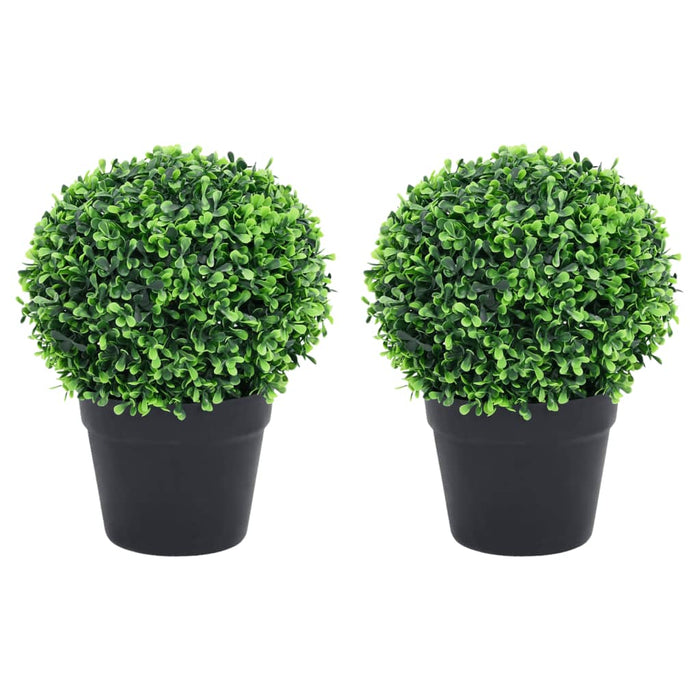 Plante artificiale cimișir cu ghiveci, 2 buc. verde 32 cm minge - WALTI WALTI
