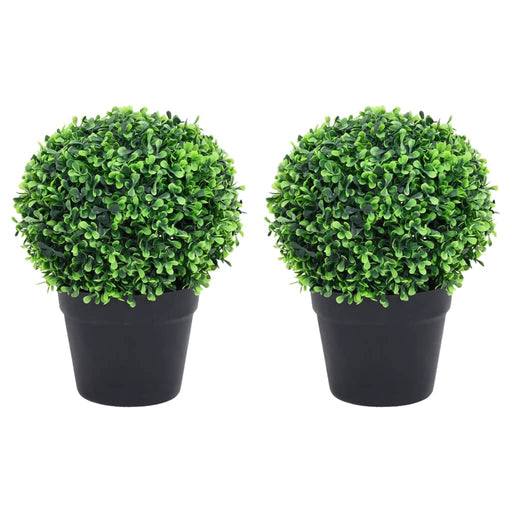 Plante artificiale cimișir cu ghiveci, 2 buc. verde 27 cm minge - WALTI WALTI