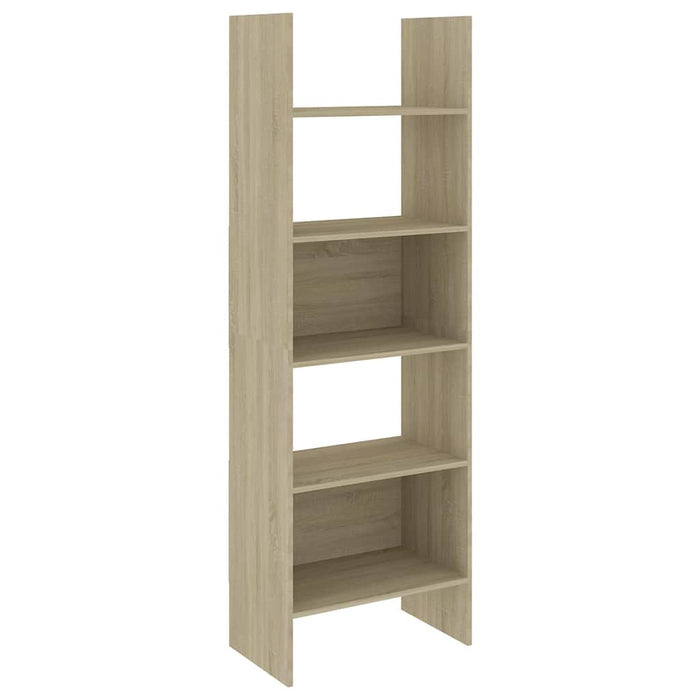 Set dulap bibliotecă, 4 piese, stejar sonoma, lemn prelucrat WALTI