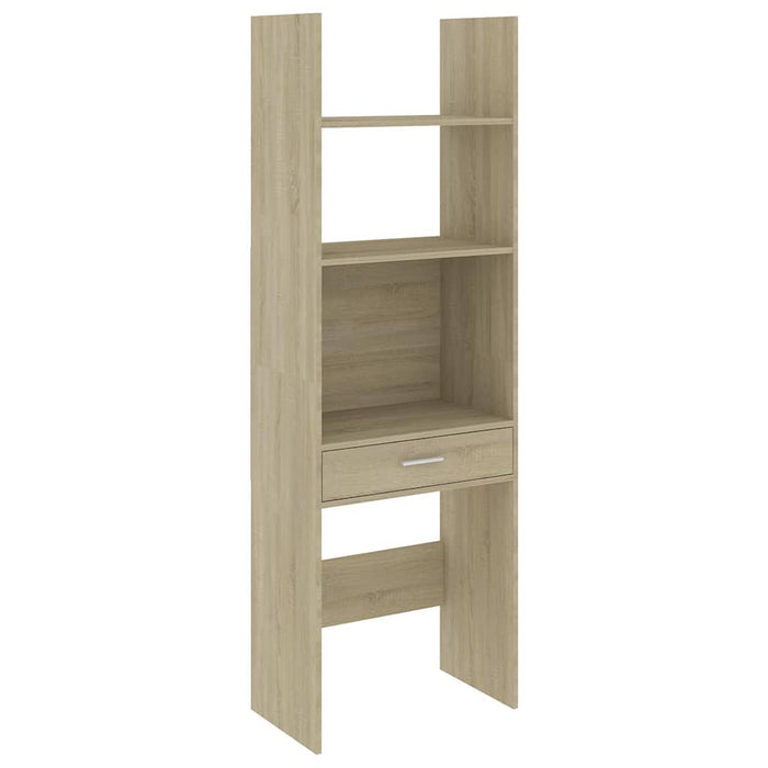 Set dulap bibliotecă, 4 piese, stejar sonoma, lemn prelucrat WALTI
