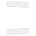 Set dulapuri TV, 4 piese, alb, 60x30x30 cm, lemn prelucrat - WALTI WALTI