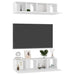 Set dulapuri TV, 4 piese, alb, 60x30x30 cm, lemn prelucrat - WALTI WALTI