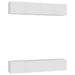 Comode TV, 4 buc., alb, 80x30x30 cm, lemn compozit - WALTI WALTI