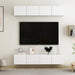 Comode TV, 4 buc., alb, 80x30x30 cm, lemn compozit - WALTI WALTI