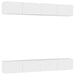 Comode TV, 4 buc., alb, 100x30x30 cm, lemn prelucrat - WALTI WALTI