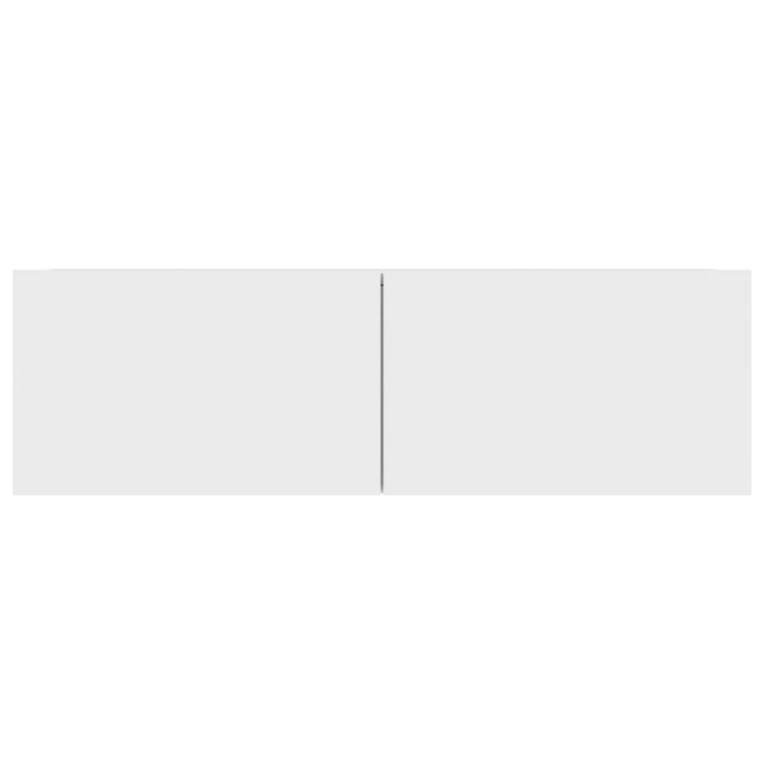Comode TV, 4 buc., alb, 100x30x30 cm, lemn prelucrat - WALTI WALTI