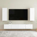 Set dulapuri TV, 4 piese, alb, lemn prelucrat - WALTI WALTI