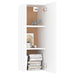 Set dulapuri TV, 10 piese, alb, lemn prelucrat - WALTI WALTI