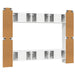 Set dulapuri TV, 10 piese, alb, lemn prelucrat - WALTI WALTI