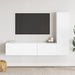 Set dulapuri TV, 3 piese, alb, lemn prelucrat - WALTI WALTI