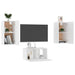 Set dulapuri TV, 3 piese, alb, lemn prelucrat - WALTI WALTI
