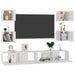 Set dulapuri TV, 6 piese, alb, lemn prelucrat - WALTI WALTI