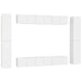 Set dulapuri TV, 10 piese, alb, lemn prelucrat - WALTI WALTI