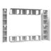 Set dulapuri TV, 10 piese, alb, lemn prelucrat - WALTI WALTI