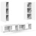 Set dulapuri TV, 4 piese, alb, lemn prelucrat - WALTI WALTI