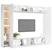 Set dulapuri TV, 6 piese, alb, lemn prelucrat - WALTI WALTI