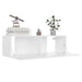Set dulapuri TV, 6 piese, alb, lemn prelucrat - WALTI WALTI