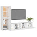 Set dulapuri TV, 4 piese, alb, lemn prelucrat - WALTI WALTI
