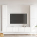 Set dulapuri TV, 6 piese, alb, lemn prelucrat - WALTI WALTI
