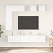 Set dulapuri TV, 8 piese, alb, lemn prelucrat - WALTI WALTI