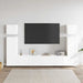 Set dulapuri TV, 8 piese, alb, lemn prelucrat - WALTI WALTI