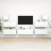 Set dulapuri TV, 7 piese, alb, lemn prelucrat - WALTI WALTI