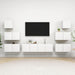 Set dulapuri TV, 8 piese, alb, lemn prelucrat - WALTI WALTI
