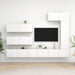 Set dulapuri TV, 7 piese, alb, lemn prelucrat - WALTI WALTI