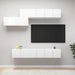 Set dulapuri TV, 7 piese, alb, lemn prelucrat - WALTI WALTI