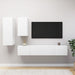 Set dulapuri TV, 4 piese, alb, lemn prelucrat - WALTI WALTI
