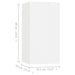 Dulapuri TV, 4 buc., alb, 30,5x30x60 cm, lemn prelucrat - WALTI WALTI