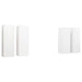 Dulapuri TV, 4 buc., alb, 30,5x30x90 cm, lemn prelucrat - WALTI WALTI